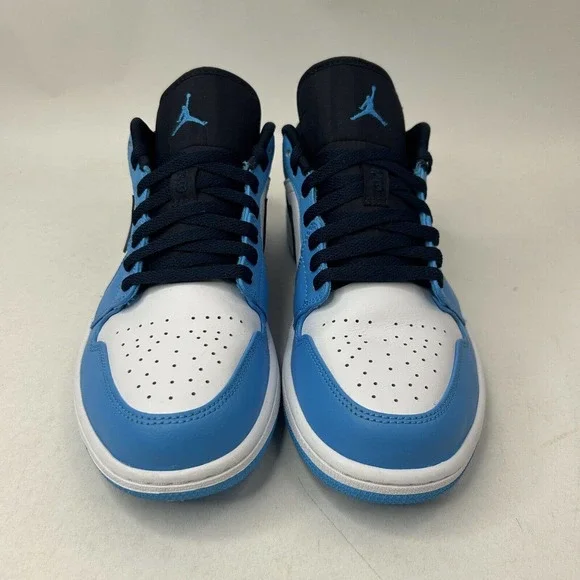 Nike Shoes Jordan 1 Low Retro “UNC Powder Blue Obsidian” 2023 - Picture 2 of 8